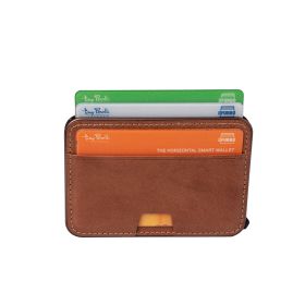 Furbo Evo Vegetale leren RFID pasjeshouder slim met buitenvakken